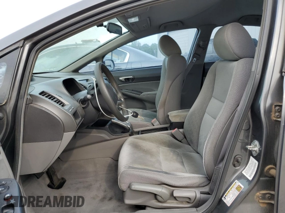 2011 Honda Civic LX with VIN 2HGFA1F55BH522350, listed as a Copart auction lot 53854795 with 39,749 mi miles and Salvage Title. Bid and sale history available at DreamBid. Image 7.