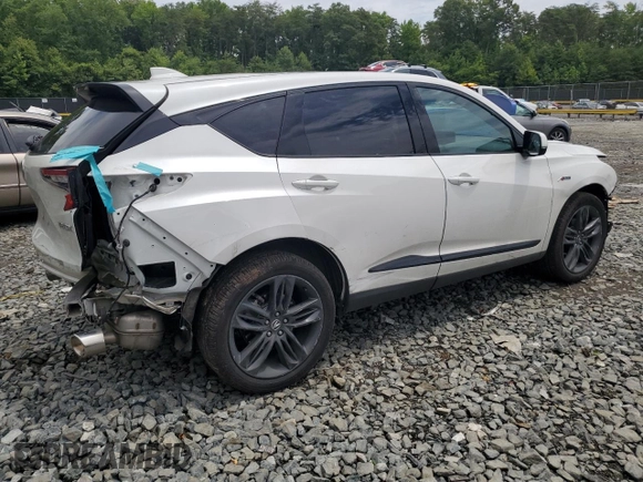 2023 Acura RDX w/A-Spec Package with VIN 5J8TC1H67PL007072, listed as a Copart auction lot 58448564 with Not provided miles and Salvage title. Bid and sale history available at DreamBid. Image 3.