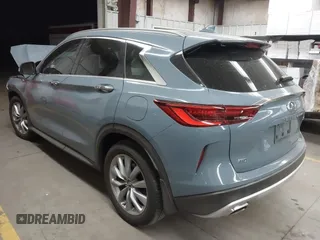 2022 Infiniti QX50 Essential with VIN 3PCAJ5CB6NF121488, listed as a IAAI auction lot 42043828 with 17,762 mi miles and . Bid and sale history available at DreamBid. Image 3.