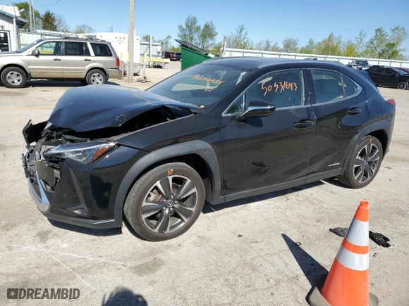 2019 Lexus UX with VIN JTHU9JBH0K2011084, listed as a Copart auction lot 50531643 with 40,029 mi miles. Bid and sale history available at carsss.com. Image 1.