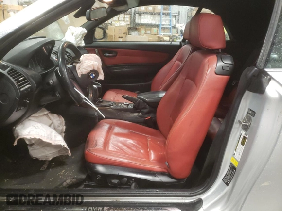 2011 BMW 1 Series 128i with VIN WBAUL7C52BVM80814, listed as a Copart auction lot 45150975 with 186,716 mi miles and Salvage title. Bid and sale history available at DreamBid. Image 7.