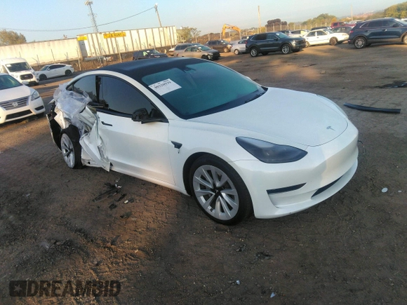 2023 Tesla Model 3 z VIN 5YJ3E1EA3PF449187, wystawiony jako IAAI lot #40320939 z przebiegiem Nie podano mil oraz . Historia ofert i sprzedaży dostępna na DreamBid. Obrazek 1.
