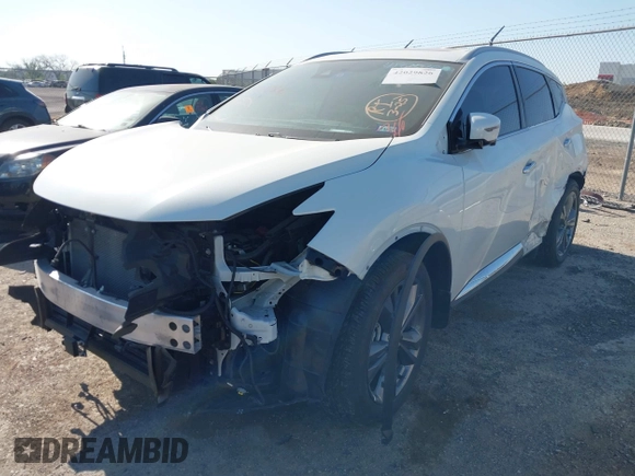 2024 Nissan Murano Platinum with VIN 5N1AZ2DS5RC108736, listed as a IAAI auction lot 42029826 with 18,026 mi miles and . Bid and sale history available at DreamBid. Image 6.