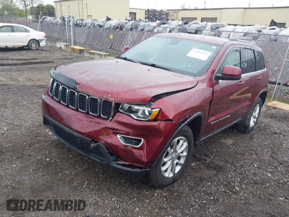 2021 Jeep Grand Cherokee Laredo X with VIN 1C4RJFAG2MC600025, listed as a IAAI auction lot 42255195 with 44,254 mi miles and . Bid and sale history available at DreamBid. Image 2.