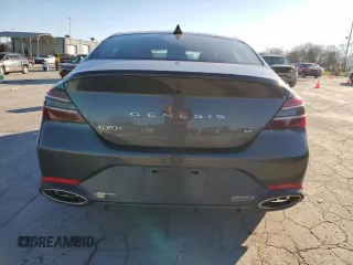 2023 Genesis G70 3.3T with VIN KMTG54TE1PU129108, listed as a Copart auction lot 89346275 with 22,457 mi miles and Salvage Title. Bid and sale history available at DreamBid. Image 6.