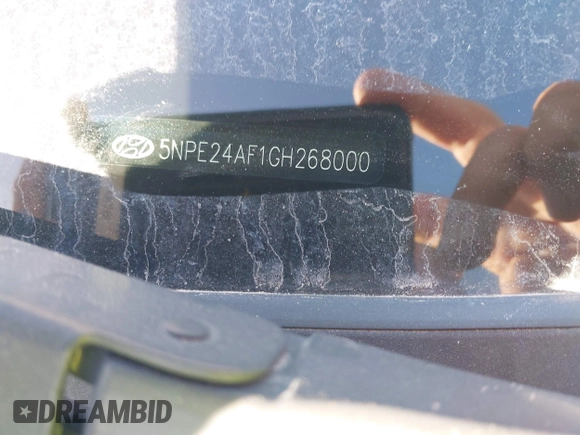 2016 Hyundai Sonata SE z VIN 5NPE24AF1GH268000, wystawiony jako IAAI lot #41757358 z przebiegiem Nie podano mil oraz . Historia ofert i sprzedaży dostępna na DreamBid. Obrazek 9.