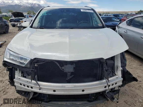2017 Acura MDX Sport Hybrid w/Advance Pkg with VIN 5FRYD7H76HB000856, listed as a Copart auction lot 53651514 with 133,933 mi miles. Bid and sale history available at carsss.com. Image 5.