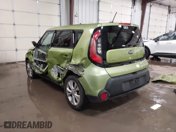 2015 Kia Soul + with VIN KNDJP3A57F7774967, listed as a IAAI auction lot 41376725 with 71,284 mi miles. Bid and sale history available at carsss.com. Image 3.