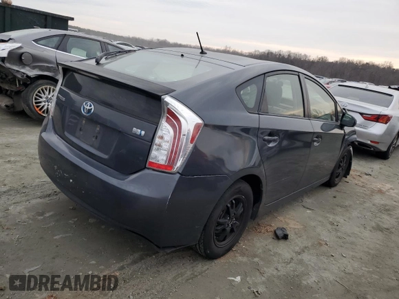 2013 Toyota Prius One with VIN JTDKN3DU5D1685900, listed as a Copart auction lot 43041565 with 193,277 mi miles and Salvage Title. Bid and sale history available at carsss.com. Image 3.