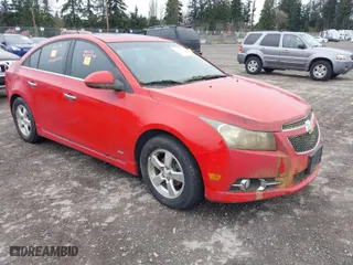 2012 Chevrolet Cruze LT w/1LT with VIN 1G1PF5SC1C7173421, listed as a IAAI auction lot 41917462 with 101,210 mi miles. Bid and sale history available at carsss.com. Image 1.