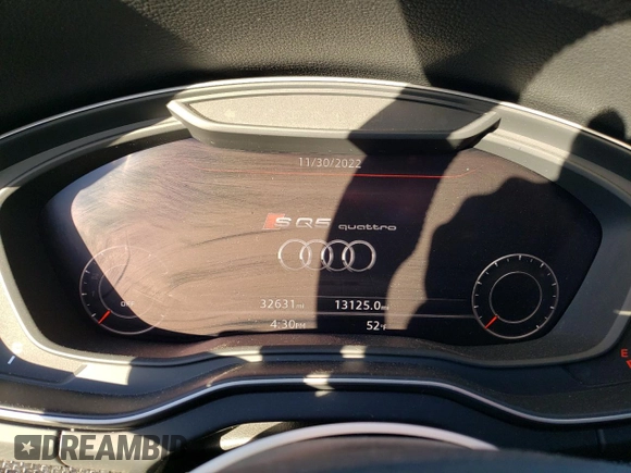 2020 Audi SQ5 Prestige with VIN WA1C4AFY8L2029155, listed as a Copart auction lot 72798372 with 32,631 mi miles. Bid and sale history available at carsss.com. Image 9.