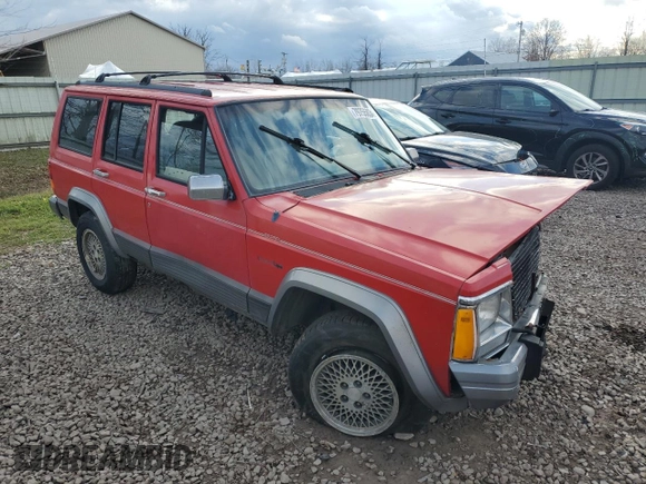1996 Jeep Cherokee Country with VIN 1J4FJ78S5TL287631, listed as a Copart auction lot 79755834 with 195,365 mi miles and Salvage Title. Bid and sale history available at carsss.com. Image 4.