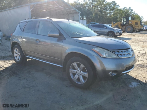 2006 Nissan Murano SE with VIN JN8AZ08W56W543566, listed as a Copart auction lot 84254074 with 167,505 mi miles and Salvage Title. Bid and sale history available at carsss.com. Image 4.