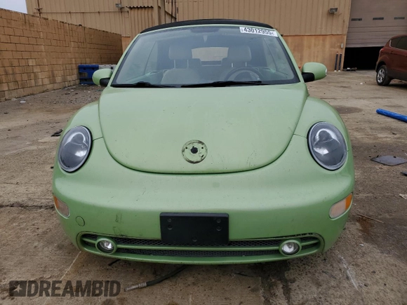 2005 Volkswagen Beetle GLS with VIN 3VWCD31Y15M316435, listed as a Copart auction lot 43012955 with 99,428 mi miles and Salvage title. Bid and sale history available at DreamBid. Image 5.