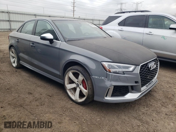 2019 Audi RS 3 z VIN WUABWGFFXKA903963, wystawiony jako Copart lot #82757914 z przebiegiem Nie podano mil oraz Czysty tytuł • Clean title. Historia ofert i sprzedaży dostępna na DreamBid. Obrazek 4.