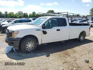 2018 Ford F-150 XL with VIN 1FTEX1C59JKE21185, listed as a Copart auction lot 58157885 with 198,387 mi miles and Salvage title. Bid and sale history available at DreamBid. Image 1.