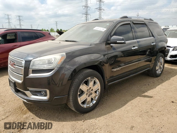 2014 GMC Acadia Denali z VIN 1GKKVTKD9EJ329457, wystawiony jako Copart lot #56824235 z przebiegiem 135 475 mil mil oraz Szkoda całkowita • Salvage title. Historia ofert i sprzedaży dostępna na DreamBid. Obrazek 1.