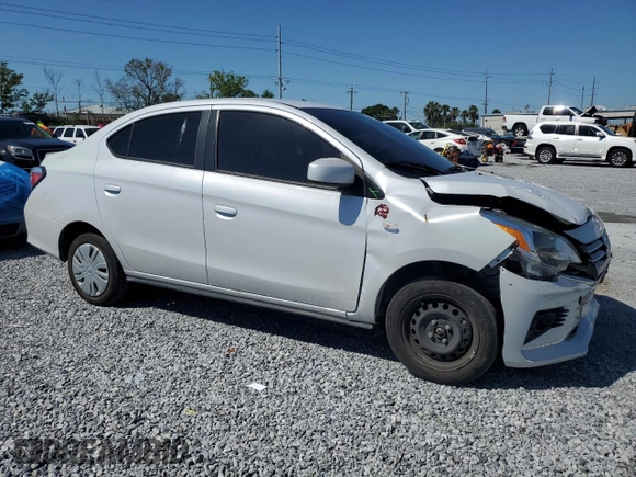 2023 Mitsubishi Mirage ES with VIN ML32FUFJXPHF06404, listed as a Copart auction lot 52619085 with 27,332 mi miles and Non repairable. Bid and sale history available at DreamBid. Image 4.