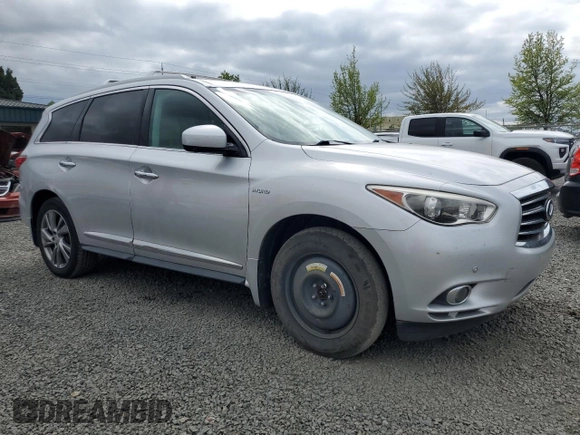 2014 Infiniti QX60 Hybrid with VIN 5N1CL0MN4EC513148, listed as a Copart auction lot 54188795 with 211,753 mi miles and Clean Title. Bid and sale history available at DreamBid. Image 4.