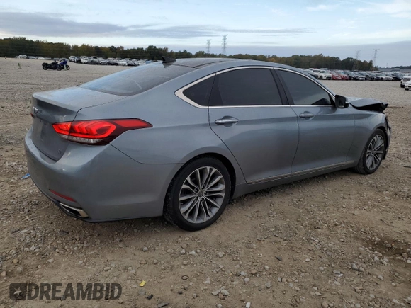 2015 Hyundai Genesis 3.8L with VIN KMHGN4JE9FU100693, listed as a Copart auction lot 81170334 with 128,109 mi miles and Salvage Title. Bid and sale history available at DreamBid. Image 3.