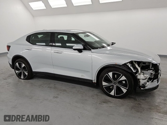 2023 Polestar 2 with VIN YSMED3KA7PL136589, listed as a Copart auction lot 54148225 with 96,851 mi miles and Clean Title. Bid and sale history available at DreamBid. Image 4.
