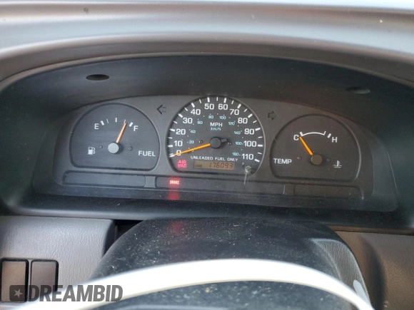 1998 Nissan Frontier XE with VIN 1N6DD21S7WC347623, listed as a Copart auction lot 45347025 with 176,093 mi miles and Salvage title. Bid and sale history available at DreamBid. Image 9.