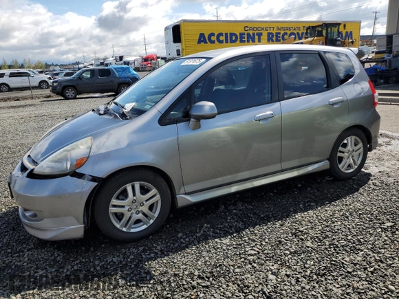 2008 Honda Fit Sport with VIN JHMGD37658S025358, listed as a Copart auction lot 51321675 with 225,596 mi miles and Salvage Title. Bid and sale history available at carsss.com. Image 1.