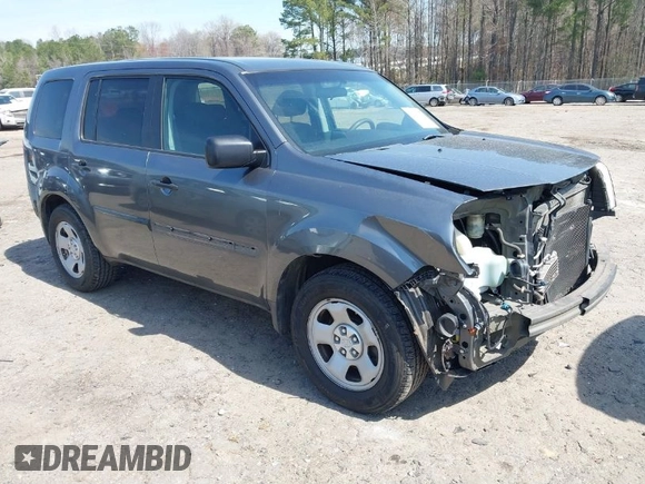 2011 Honda Pilot LX with VIN 5FNYF4H24BB014888, listed as a IAAI auction lot 41833552 with 163,416 mi miles. Bid and sale history available at carsss.com. Image 1.