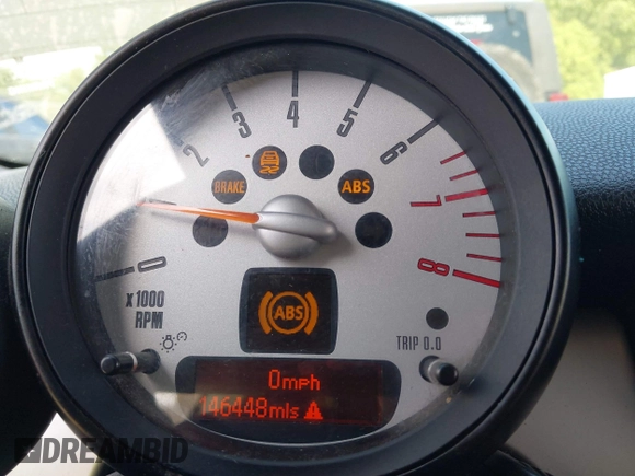 2011 MINI Convertible with VIN WMWZN3C57BTZ89303, listed as a IAAI auction lot 42352242 with 146,448 mi miles and . Bid and sale history available at DreamBid. Image 7.