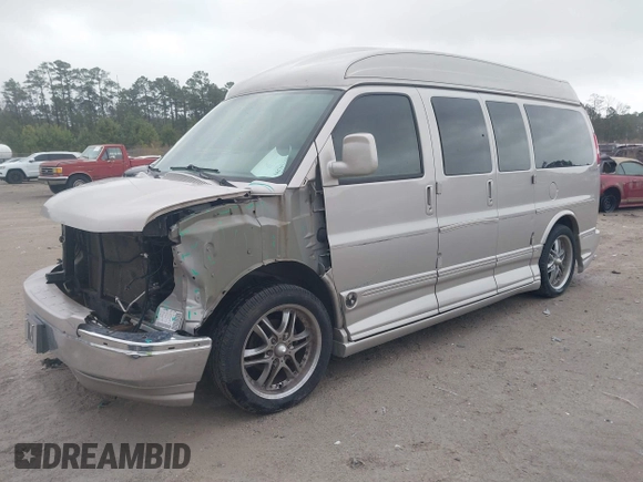 2006 Chevrolet Express Passenger with VIN 1GBFG15T161152066, listed as a IAAI auction lot 41734299 with 95,443 mi miles and . Bid and sale history available at DreamBid. Image 2.