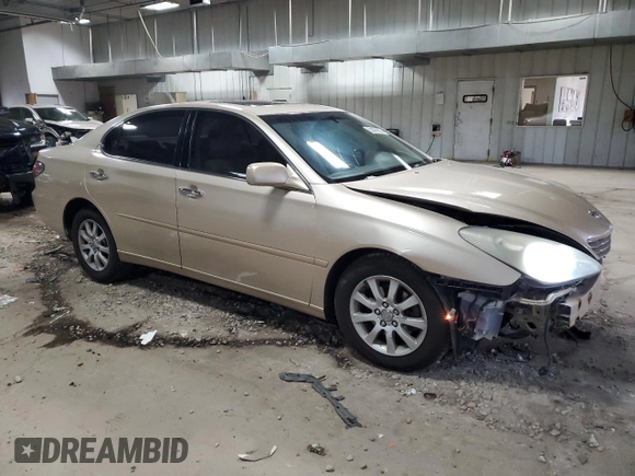 2003 Lexus ES 300 with VIN JTHBF30G936011147, listed as a Copart auction lot 52439635 with 193,233 mi miles and Non Repairable. Bid and sale history available at DreamBid. Image 4.