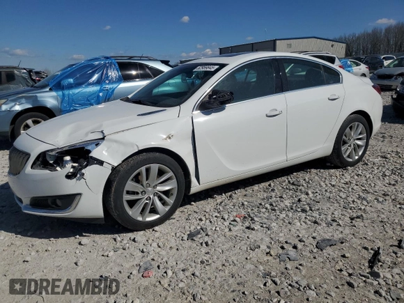 2015 Buick Regal Premium I with VIN 2G4GN5EX7F9295935, listed as a Copart auction lot 52959845 with 104,739 mi miles and Clean Title. Bid and sale history available at carsss.com. Image 1.