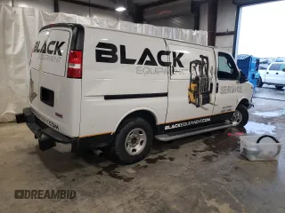 2020 GMC Savana Cargo with VIN 1GTW7AFG1L1220424, listed as a Copart auction lot 43841725 with 79,099 mi miles and Salvage Title. Bid and sale history available at carsss.com. Image 3.
