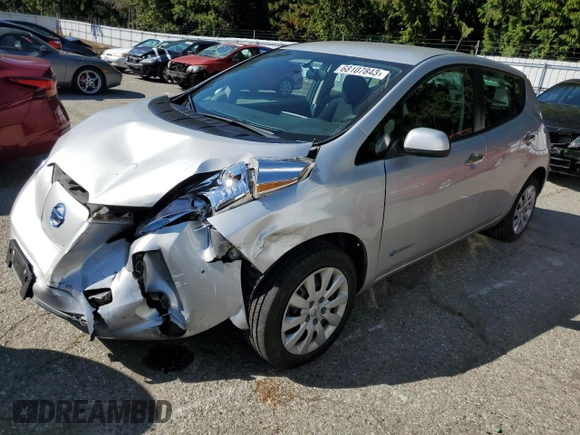 2017 Nissan LEAF SL with VIN 1N4BZ0CP2HC301666, listed as a Copart auction lot 68107843 with 62,472 mi miles. Bid and sale history available at carsss.com. Image 1.