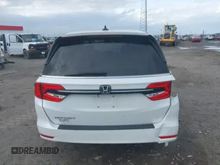 2022 Honda Odyssey EX-L with VIN 5FNRL6H77NB032262, listed as a IAAI auction lot 40772227 with 35,053 mi miles and . Bid and sale history available at DreamBid. Image 16.