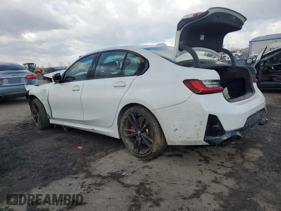 2024 BMW 3 Series M340i xDrive with VIN 3MW49FF09R8E00818, listed as a Copart auction lot 42376645 with 0 mi miles and Salvage Title. Bid and sale history available at carsss.com. Image 2.