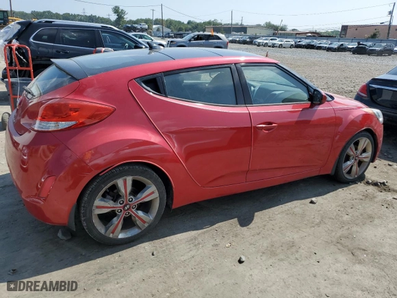 2016 Hyundai Veloster with VIN KMHTC6AD7GU282631, listed as a Copart auction lot 69162524 with 133,465 mi miles and Clean Title. Bid and sale history available at carsss.com. Image 3.