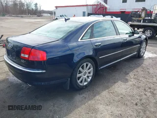 2005 Audi A8 L with VIN WAUML44E65N005541, listed as a IAAI auction lot 41488721 with 84,545 mi miles. Bid and sale history available at carsss.com. Image 4.