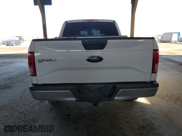 2017 Ford F-150 XL with VIN 1FTEX1EPXHKC67255, listed as a Copart auction lot 45247725 with 150,338 mi miles and Salvage Title. Bid and sale history available at carsss.com. Image 6.