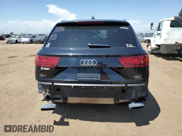 2017 Audi Q7 Premium Plus with VIN WA1LAAF72HD056590, listed as a Copart auction lot 66102874 with 130,569 mi miles and Salvage Title. Bid and sale history available at DreamBid. Image 6.
