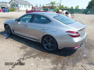 2023 Genesis G70 2.0T with VIN KMTG34TA2PU121151, listed as a IAAI auction lot 42425161 with 19,646 mi miles and . Bid and sale history available at DreamBid. Image 3.