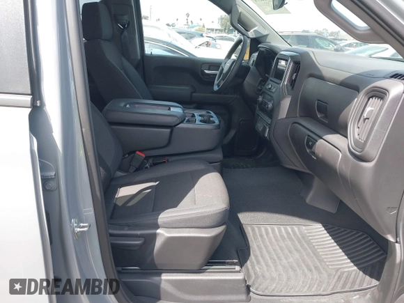 2024 Chevrolet Silverado 1500 Custom with VIN 3GCPABEK5RG299107, listed as a IAAI auction lot 41916571 with 12,629 mi miles and . Bid and sale history available at DreamBid. Image 5.