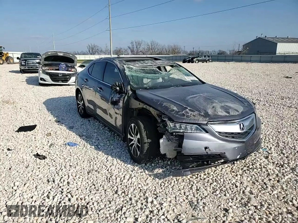 2017 Acura TLX with VIN 19UUB1F32HA003881, listed as a Copart auction lot 44217035 with 0 mi miles and Salvage Title. Bid and sale history available at carsss.com. Image 10.