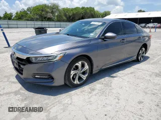 2019 Honda Accord EX-L with VIN 1HGCV1F55KA002171, listed as a Copart auction lot 62811205 with 89,818 mi miles and Salvage title. Bid and sale history available at DreamBid. Image 1.