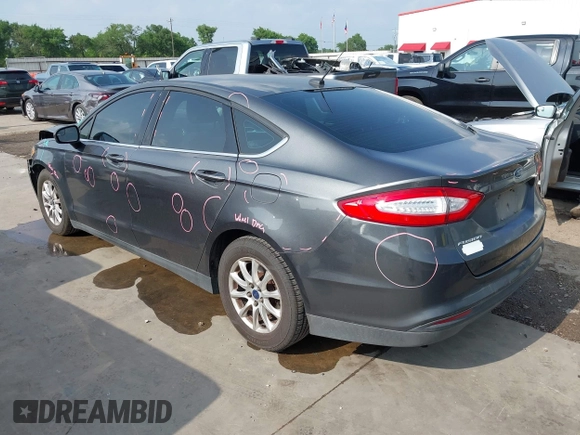 2016 Ford Fusion S with VIN 3FA6P0G7XGR351474, listed as a IAAI auction lot 41947455 with 135,697 mi miles. Bid and sale history available at carsss.com. Image 3.