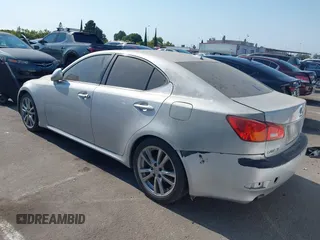 2007 Lexus IS 250 with VIN JTHBK262875038949, listed as a IAAI auction lot 42736588 with 131,160 mi miles and . Bid and sale history available at DreamBid. Image 3.