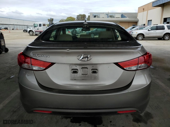 2013 Hyundai Elantra GLS PZEV with VIN 5NPDH4AE2DH290987, listed as a Copart auction lot 53750235 with 119,328 mi miles and Salvage Title. Bid and sale history available at carsss.com. Image 6.