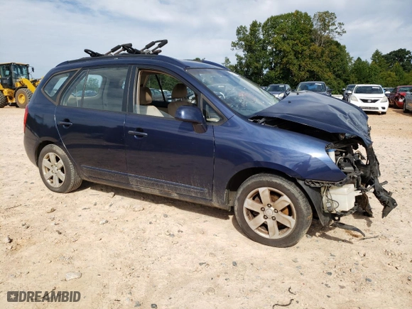 2007 Kia Rondo EX with VIN KNAFG526177051557, listed as a Copart auction lot 69931764 with 0 mi miles and Salvage Title. Bid and sale history available at carsss.com. Image 4.