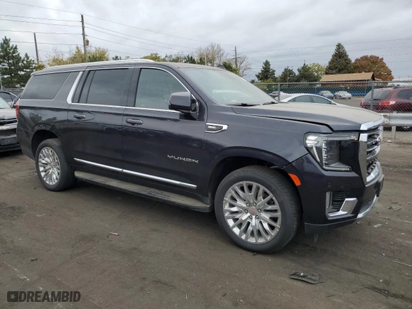 2024 GMC Yukon XL SLT with VIN 1GKS2GKD5RR224566, listed as a Copart auction lot 76997694 with 15,917 mi miles and Salvage Title. Bid and sale history available at carsss.com. Image 4.
