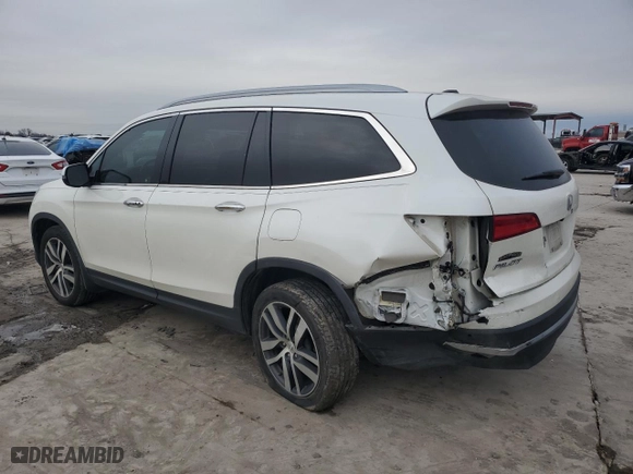 2017 Honda Pilot Touring with VIN 5FNYF5H97HB047668, listed as a Copart auction lot 46139285 with 54,928 mi miles and Salvage Title. Bid and sale history available at carsss.com. Image 2.